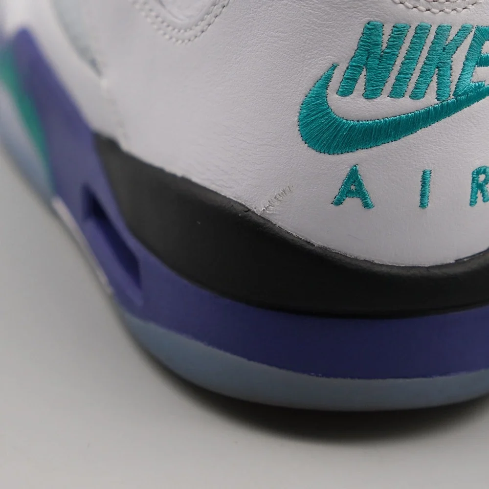 Jordan 5 Retro Men White Grape Fresh Prince HQ7978-100 Basketball Size 10